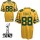 Packers #88 Jermichael Finley Yellow Super Bowl XLV Stitched NFL Jersey