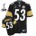 Steelers #53 Maurkice Pouncey Black Super Bowl XLV Stitched NFL Jersey