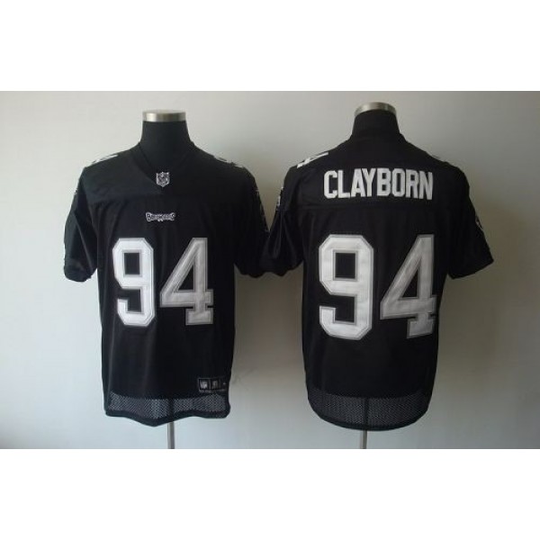 Buccaneers #94 Adrian Clayborn Black Shadow Stitched NFL Jersey