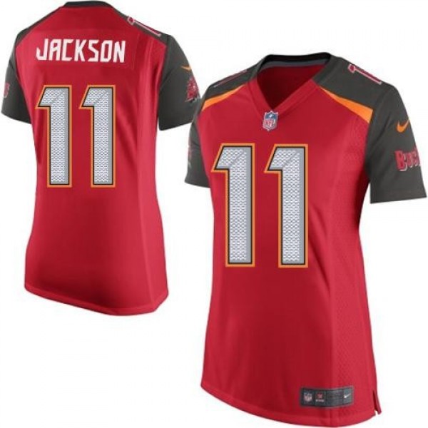 Women's Buccaneers #11 DeSean Jackson Red Team Color Stitched NFL New Elite Jersey