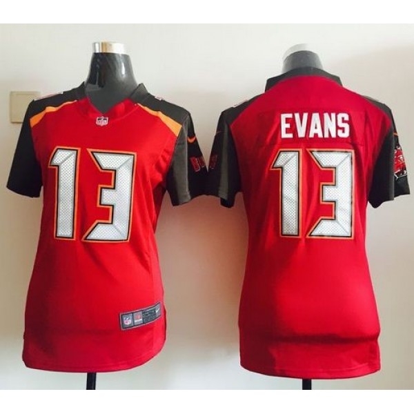 Women's Buccaneers #13 Mike Evans Red Team Color Stitched NFL New Elite Jersey