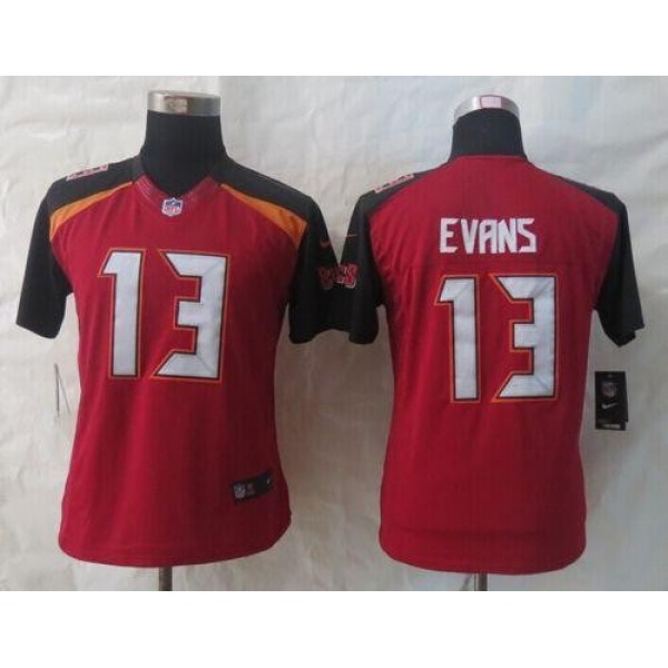 Women's Buccaneers #13 Mike Evans Red Team Color Stitched NFL New Limited Jersey