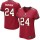 Women's Buccaneers #24 Mark Barron Red Team Color Stitched NFL Elite Jersey