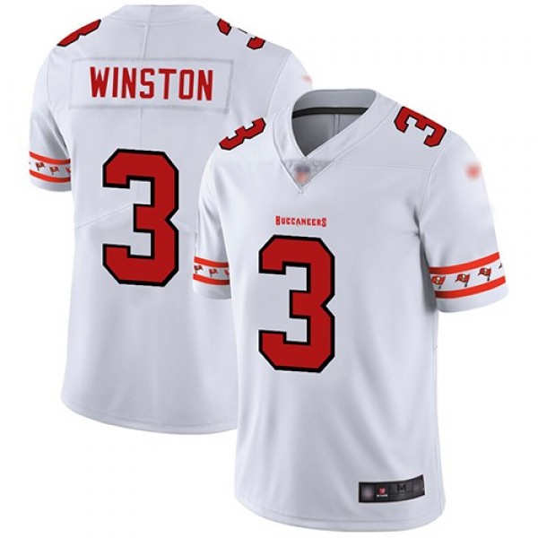 Nike Buccaneers #3 Jameis Winston White Men's Stitched NFL Limited Team Logo Fashion Jersey