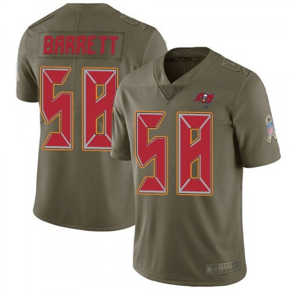 Nike Buccaneers #58 Shaquil Barrett Olive Men's Stitched NFL Limited 2017 Salute To Service Jersey
