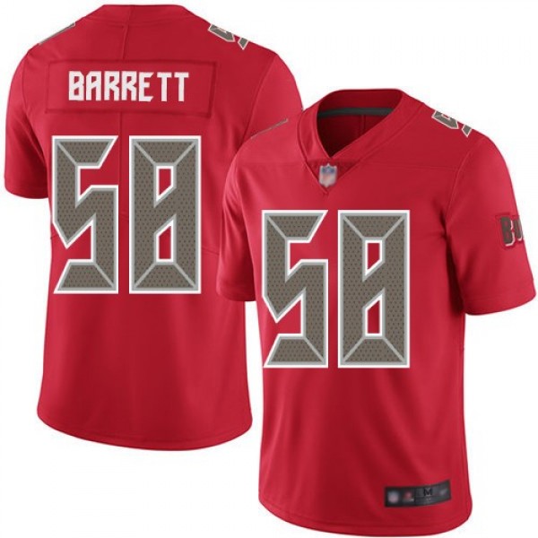 Nike Buccaneers #58 Shaquil Barrett Red Men's Stitched NFL Limited Rush Jersey