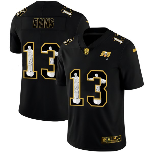 Tampa Bay Buccaneers #13 Mike Evans Men's Nike Carbon Black Vapor Cristo Redentor Limited NFL Jersey