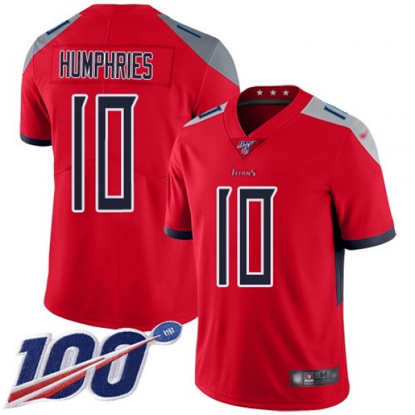 Nike Titans #10 Adam Humphries Red Men's Stitched NFL Limited Inverted Legend 100th Season Jersey