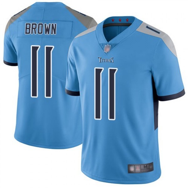 Nike Titans #11 A.J. Brown Light Blue Alternate Men's Stitched NFL Vapor Untouchable Limited Jersey