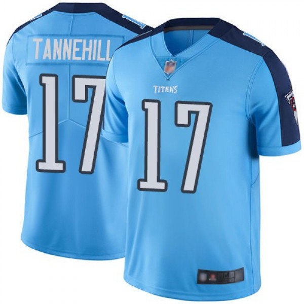 Nike Titans #17 Ryan Tannehill Light Blue Men's Stitched NFL Limited Rush Jersey