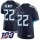Nike Titans #22 Derrick Henry Navy Blue Team Color Men's Stitched NFL 100th Season Vapor Limited Jersey