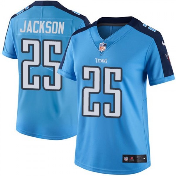 Women's Titans #25 Adoree' Jackson Light Blue Team Color Stitched NFL Vapor Untouchable Limited Jersey
