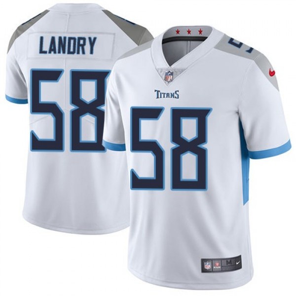 Nike Titans #58 Harold Landry White Men's Stitched NFL Vapor Untouchable Limited Jersey