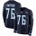 Nike Titans  #76 Rodger Saffold Navy Blue Team Color Men's Stitched NFL Limited Therma Long Sleeve Jersey