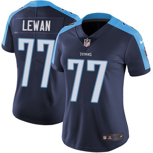 Women's Titans #77 Taylor Lewan Navy Blue Alternate Stitched NFL Vapor Untouchable Limited Jersey