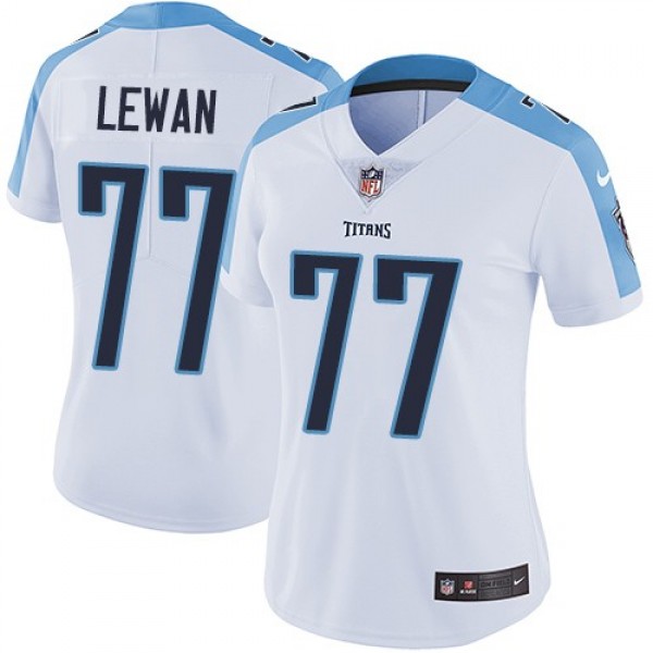 Women's Titans #77 Taylor Lewan White Stitched NFL Vapor Untouchable Limited Jersey