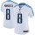 Women's Titans #8 Marcus Mariota White Stitched NFL Vapor Untouchable Limited Jersey