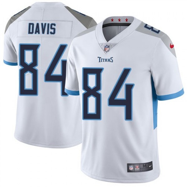 Nike Titans #84 Corey Davis White Men's Stitched NFL Vapor Untouchable Limited Jersey