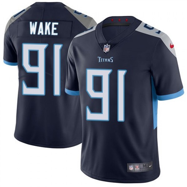 Nike Titans #91 Cameron Wake Navy Blue Team Color Men's Stitched NFL Vapor Untouchable Limited Jersey