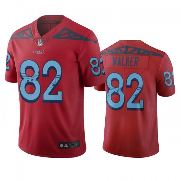 Tennessee Titans #82 Delanie Walker Red Vapor Limited City Edition NFL Jersey