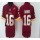 Women's Redskins #16 Brandon Banks Burgundy Red Team Color With 80TH Patch Stitched NFL Elite Jersey