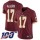 Nike Redskins #17 Terry McLaurin Burgundy Red Team Color Men's Stitched NFL 100th Season Vapor Limited Jersey