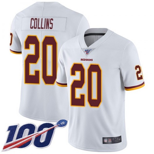 Nike Redskins #20 Landon Collins White Men's Stitched NFL 100th Season Vapor Limited Jersey