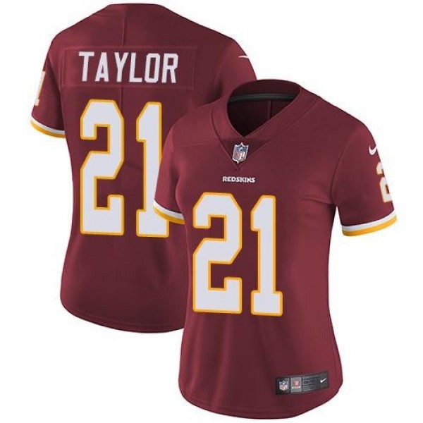 Women's Redskins #21 Sean Taylor Burgundy Red Team Color Stitched NFL Vapor Untouchable Limited Jersey