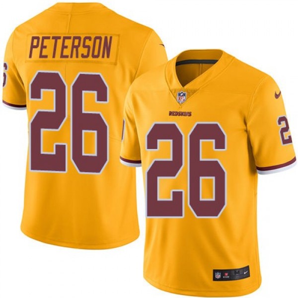Nike Redskins #26 Adrian Peterson Gold Men's Stitched NFL Limited Rush Jersey