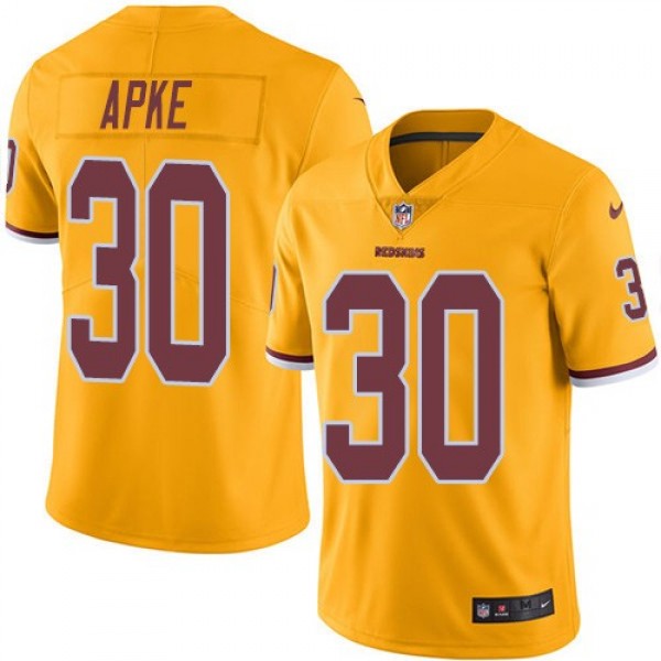 Nike Redskins #30 Troy Apke Gold Men's Stitched NFL Limited Rush Jersey