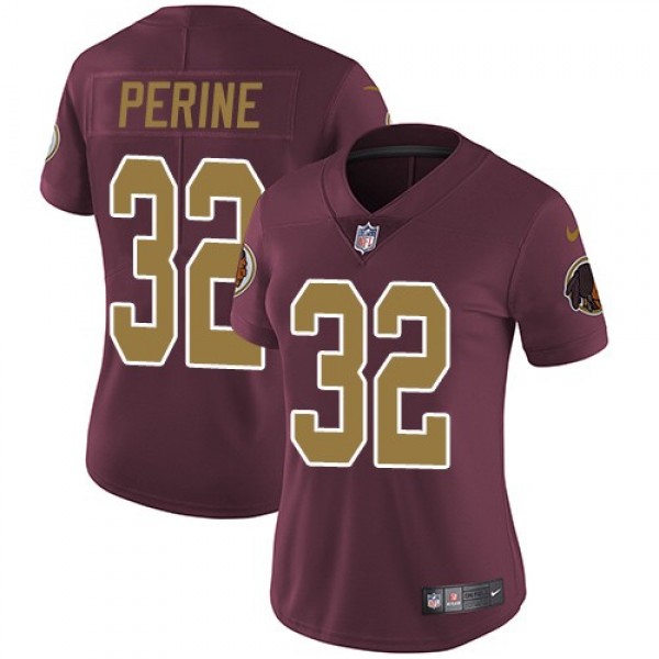 Women's Redskins #32 Samaje Perine Burgundy Red Alternate Stitched NFL Vapor Untouchable Limited Jersey