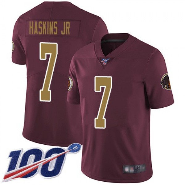 Nike Redskins #7 Dwayne Haskins Jr Burgundy Red Alternate Men's Stitched NFL 100th Season Vapor Limited Jersey