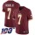 Nike Redskins #7 Dwayne Haskins Jr Burgundy Red Team Color Men's Stitched NFL 100th Season Vapor Limited Jersey