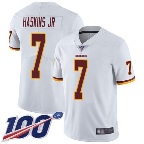 Nike Redskins #7 Dwayne Haskins Jr White Men's Stitched NFL 100th Season Vapor Limited Jersey