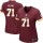 Women's Redskins #71 Trent Williams Burgundy Red Team Color Stitched NFL Elite Jersey