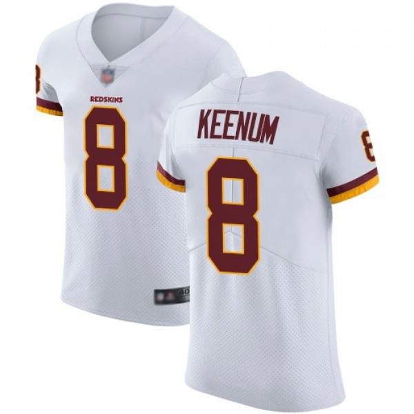 Nike Redskins #8 Case Keenum White Men's Stitched NFL Vapor Untouchable Elite Jersey