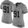 Women's Redskins #91 Ryan Kerrigan Gray Stitched NFL Limited Gridiron Gray Jersey