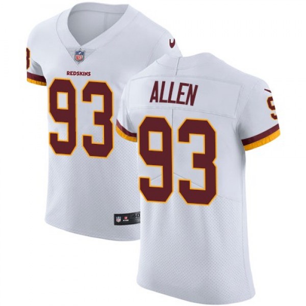 Nike Redskins #93 Jonathan Allen White Men's Stitched NFL Vapor Untouchable Elite Jersey