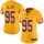 Women's Redskins #95 Jonathan Allen Gold Stitched NFL Limited Rush Jersey
