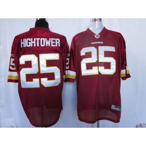 Redskins #25 Tim Hightower Red Stitched NFL Jersey